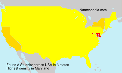 Surname Studnitz in USA Surname Studnitz in USA