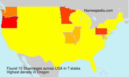 Surname Stuempges in USA Surname Stuempges in USA