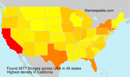 Surname Sturges in USA Surname Sturges in USA