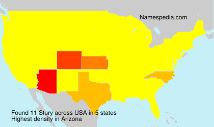 Surname Stury in USA Surname Stury in USA