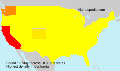 Surname Stuyt in USA Surname Stuyt in USA