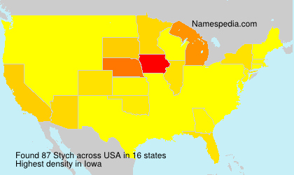 Surname Stych in USA Surname Stych in USA