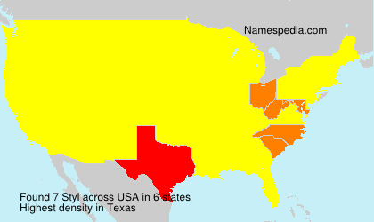 Surname Styl in USA Surname Styl in USA