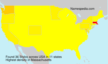 Surname Stylos in USA
