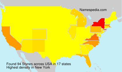 Surname Stynes in USA