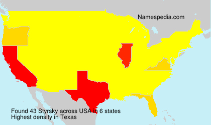 Surname Styrsky in USA Surname Styrsky in USA