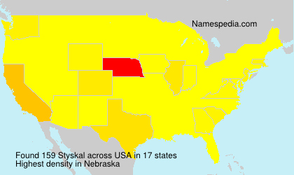 Surname Styskal in USA Surname Styskal in USA