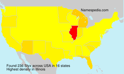 Surname Styx in USA Surname Styx in USA
