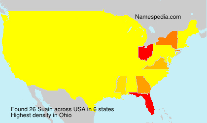Surname Suain in USA Surname Suain in USA