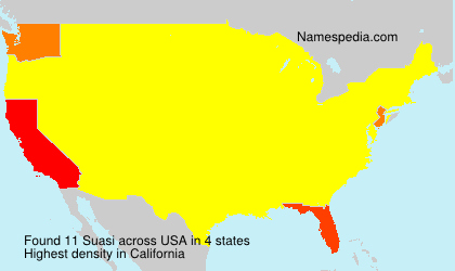 Surname Suasi in USA Surname Suasi in USA