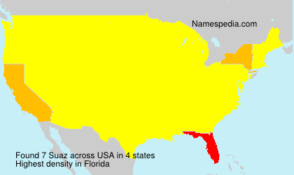 Surname Suaz in USA Surname Suaz in USA