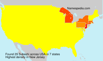 Surname Subashi in USA Surname Subashi in USA