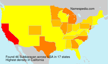 Surname Subbarayan in USA Surname Subbarayan in USA