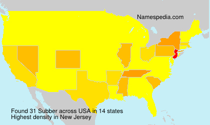 Surname Subber in USA