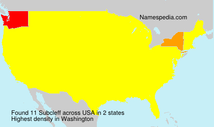 Surname Subcleff in USA Surname Subcleff in USA