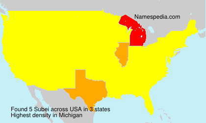 Surname Subei in USA Surname Subei in USA
