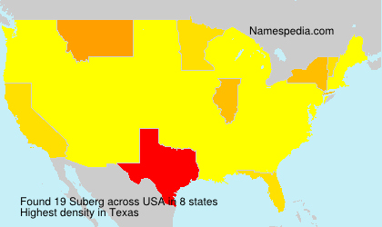 Surname Suberg in USA Surname Suberg in USA