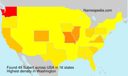 Surname Subert in USA Surname Subert in USA