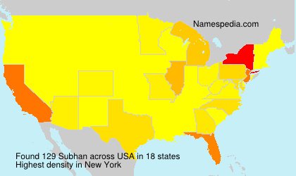 Surname Subhan in USA Surname Subhan in USA