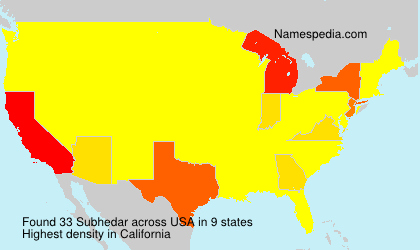 Surname Subhedar in USA Surname Subhedar in USA