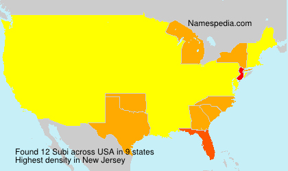 Surname Subi in USA Surname Subi in USA
