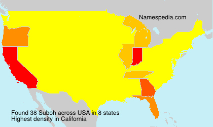 Surname Suboh in USA Surname Suboh in USA