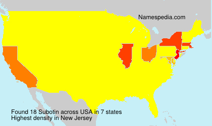 Surname Subotin in USA Surname Subotin in USA