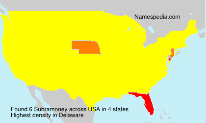 Surname Subramoney in USA Surname Subramoney in USA