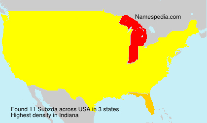 Surname Subzda in USA Surname Subzda in USA