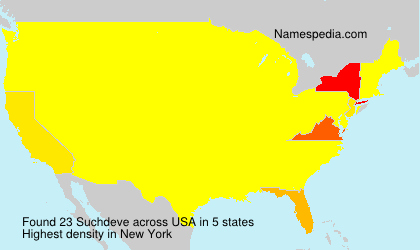 Surname Suchdeve in USA Surname Suchdeve in USA