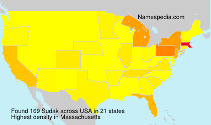 Surname Sudak in USA Surname Sudak in USA