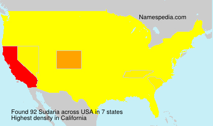 Surname Sudaria in USA Surname Sudaria in USA