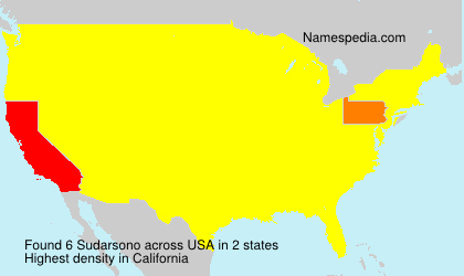 Surname Sudarsono in USA Surname Sudarsono in USA