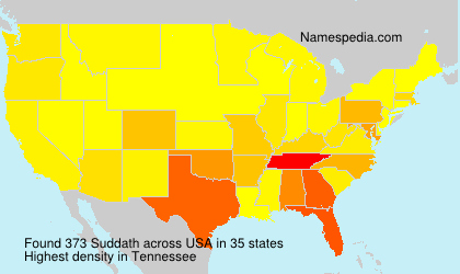 Surname Suddath in USA Surname Suddath in USA