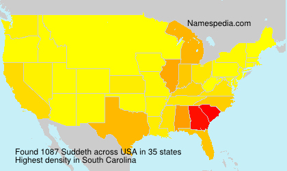 Surname Suddeth in USA Surname Suddeth in USA
