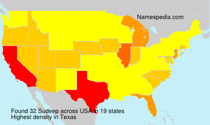 Surname Sudeep in USA Surname Sudeep in USA