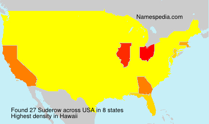 Surname Suderow in USA Surname Suderow in USA