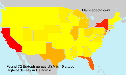 Surname Sudesh in USA Surname Sudesh in USA