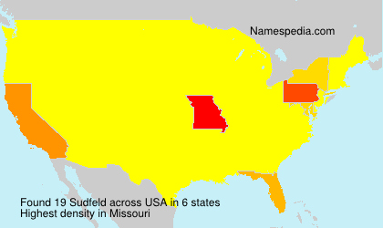 Surname Sudfeld in USA Surname Sudfeld in USA