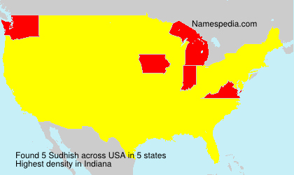 Surname Sudhish in USA Surname Sudhish in USA