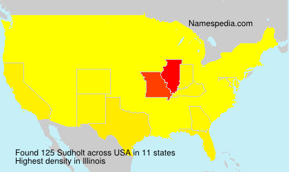 Surname Sudholt in USA Surname Sudholt in USA