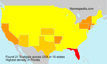 Surname Sudigala in USA Surname Sudigala in USA