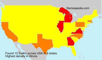 Surname Sudini in USA Surname Sudini in USA