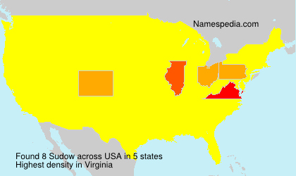 Surname Sudow in USA Surname Sudow in USA
