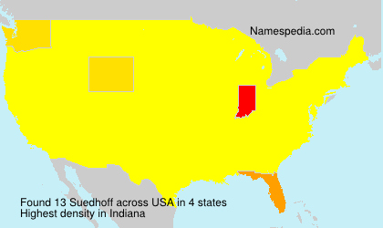Surname Suedhoff in USA Surname Suedhoff in USA