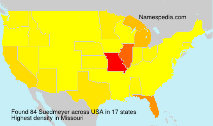 Surname Suedmeyer in USA Surname Suedmeyer in USA