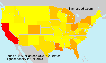 Surname Suer in USA Surname Suer in USA