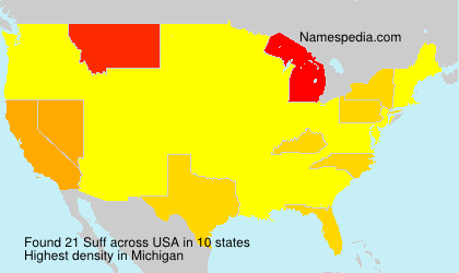 Surname Suff in USA Surname Suff in USA