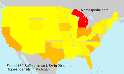 Surname Suffel in USA Surname Suffel in USA