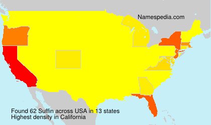 Surname Suffin in USA Surname Suffin in USA